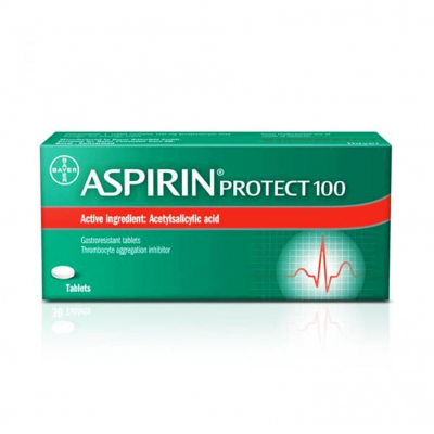 Aspirin Protect 100 mg ( Acetylsalicylic Acid ) 20 gastro-resistant tablets